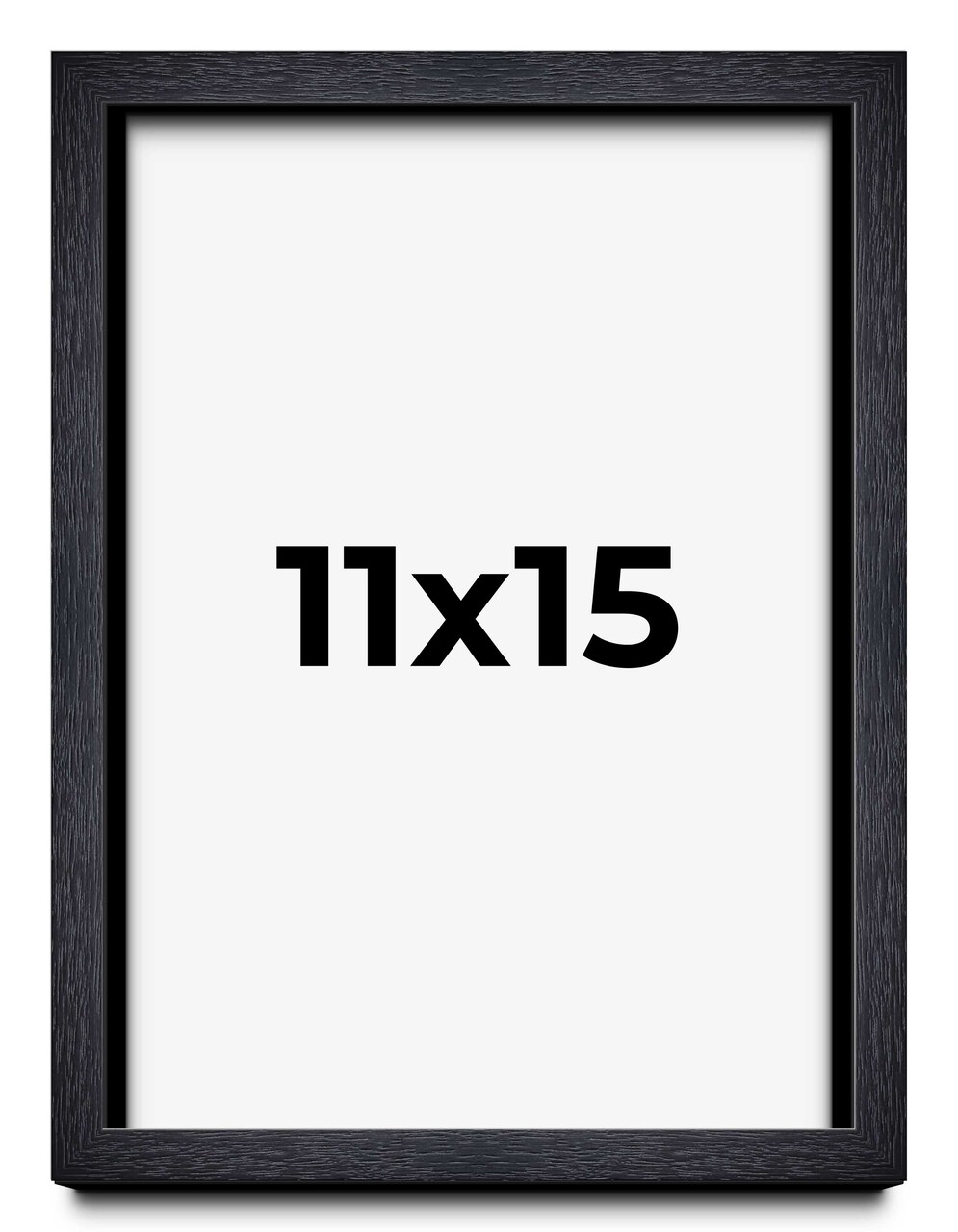 11x15 Shadow Box 1" Depth Black Picture Frame - UV Acrylic, Backing, Hanging Hardware